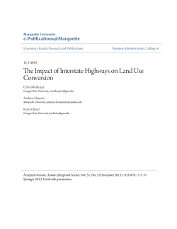 The Impact of Interstate Highways on Land Use Conversion