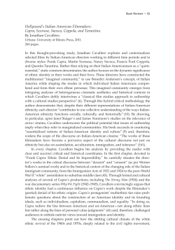 Hollywood`s Italian American Filmmakers: Capra, Scorsese