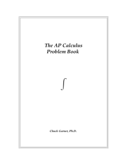 The AP Calculus Problem Book