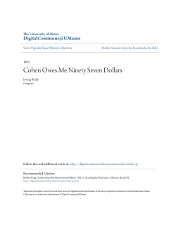 Cohen Owes Me Ninety Seven Dollars