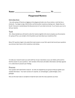 Sharp`s Fossil Scavenger Hunt