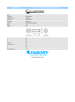 07200127070 12.9 SOC HD CAP SCR BSW 1/2X2.3/4