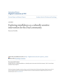 Exploring mindfulness as a culturally sensitive intervention for the