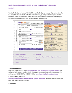 FedEx Express Package US Airbill