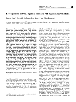 Low expression of Wnt-5a gene is associated with high-risk