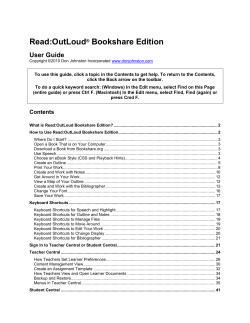 Read:OutLoud Bookshare Edition Help