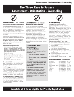 The Three Keys to Success Assessment