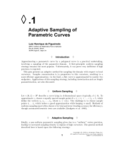 Adaptive Sampling of Parametric Curves