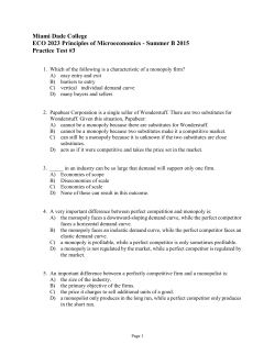 Summer B 2015 Practice Test #3 - MDC Faculty Web Pages