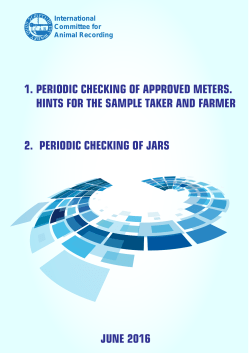 Periodic checking of ICAR certified milk meters. Hints for the sample