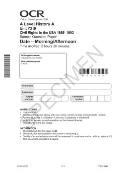 Civil Rights in the USA 1865&ndash;1992
