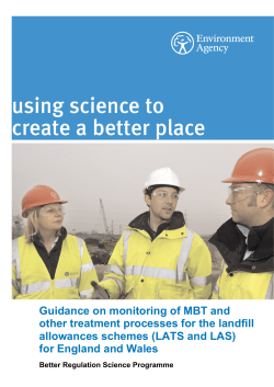 Guidance on monitoring of MBT and other treatment processes for