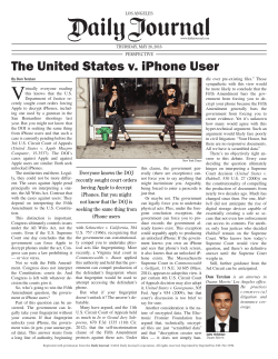The United States v. iPhone User