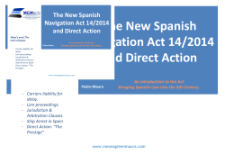 the new spanish maritime navigation act