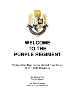 2016-2017 NHS Band Handbook