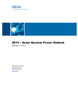Nuclear Power Industry in Asia with a View to the Future