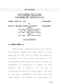 IN THE SUPREME COURT OF INDIA CIVIL