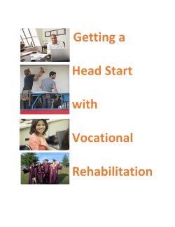 Getting a Head Start with Vocational Rehabilitation