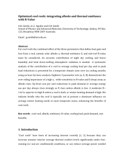 Optimized cool roofs: integrating albedo and thermal