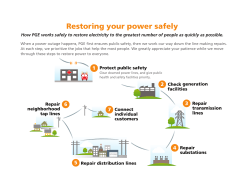 PGE`s seven steps to power restoration