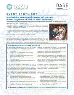 event spotlight - Global Island Partnership