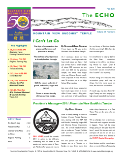 February - Mountain View Buddhist Temple