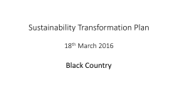 Black Country STP Walsall submission