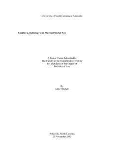 Southern Mythology and Marshal Michel Ney