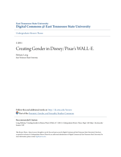 Creating Gender in Disney/Pixar`s WALL-E.