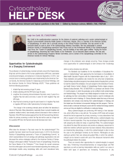 Opportunities for Cytotechnologists