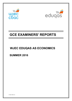 AS Economics Examiners` Report Summer 2016 pdf