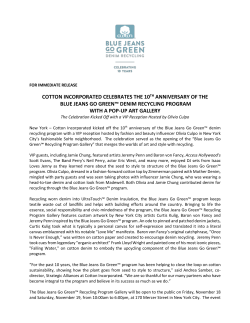 cotton incorporated celebrates the 10th anniversary of the blue