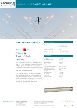 Cart CM 55mm No4 Mk2 - Chemring Countermeasures