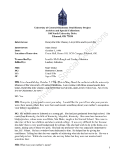 read - UCO Library - The University of Central Oklahoma