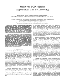 Malicious BGP Hijacks: Appearances Can Be Deceiving