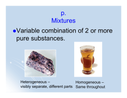 Heterogeneous Mixtures