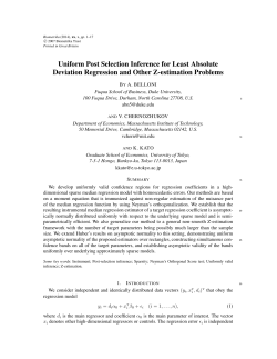 Uniform Post Selection Inference for Least Absolute Deviation