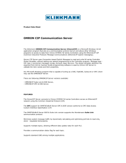 OMRON CIP Communication Server