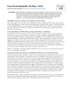 AP Euro Readings 1.5 - Civic Humanism