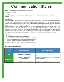 Communication Styles