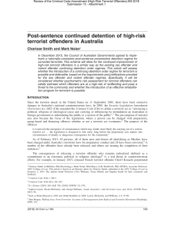 Post-sentence continued detention of high