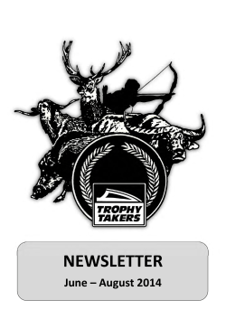 NEWSLETTER - Trophy Takers
