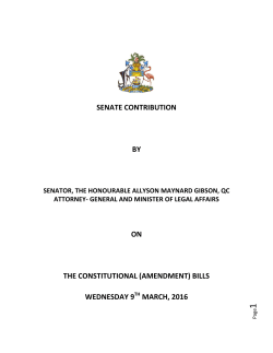 senate contribution by on the constitutional (amendment) bills