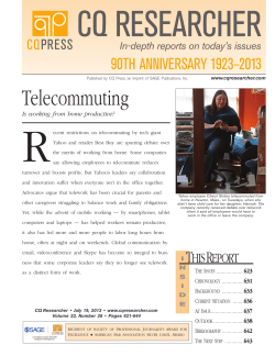 CQR Telecommuting - Center for WorkLife Law