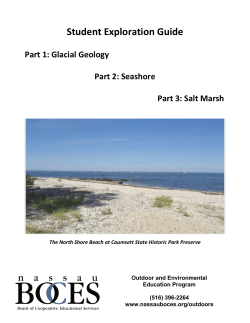 Student Guide to Glacial Geology, Seashore