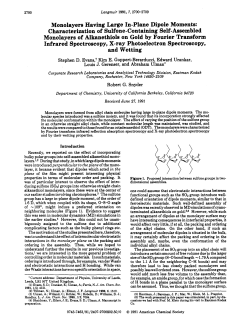 Monolayers Having Large In