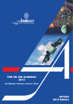 The UK Air Almanac - hmnao - United Kingdom Hydrographic Office