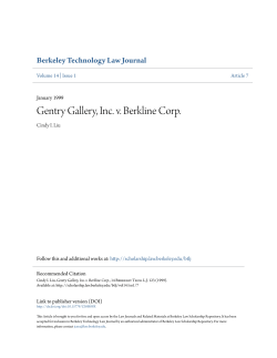 Gentry Gallery, Inc. v. Berkline Corp.