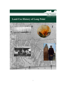 History of Land Use at Long Point