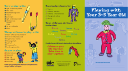 Activities to support your child`s development at 3